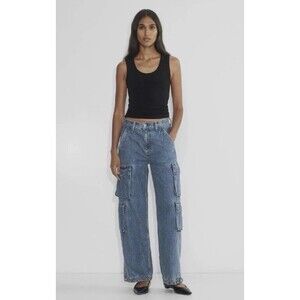 Aritzia DENIM FORUM The '90s Millie Hi-Rise Cargo Jeans Women’s Size 29